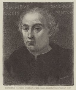 Portret van Columbus, onlangs ontdekt in Como door Sebastiano del Piombo